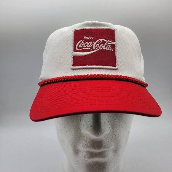 Coca-Cola Other - Coca Cola Mens Womens Trucker Hat Old Style White Red Adjustable OSFM Snapback
